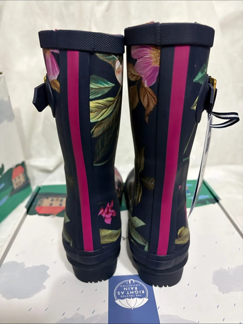 Joules navy rain